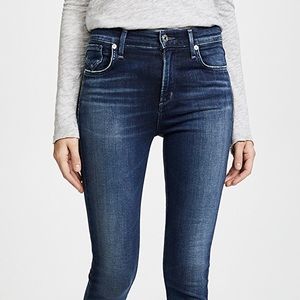 Agolde Sophie skinny high rise crop jeans